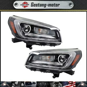 LH + RH サイドプロジェクターヘッドライトヘッドランプブラック 2013-2016 GMC アカディアハロゲン用 LH+RH Side Projector Headlight Headlamp Black For 2013-2016 GMC Acadia Halogen 【並行輸入品】