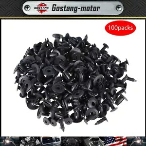100 個ブラック自動車ドアフェンダー 6 ミリメートル穴プッシュプラスチックリベットリテーナークリップ 100Pcs Black Auto Car Door Fender 6mm Hole Push Plastic Rivets Retainer Clips 【並行輸入品】｜カスタムパーツ WORLD倉庫 30,745円