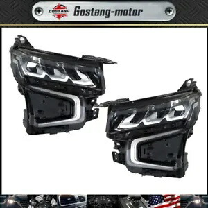フル LED ヘッドライトヘッドランプ左側 + 右側 2021-2023 シボレー タホ/サバーバン Full LED Headlight Headlamp Left+Right Side For 2021-2023 Chevy Tahoe/Suburban 【並行輸入品】
