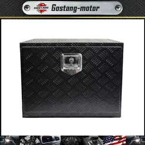トラック ATV ピックアップ トレーラー 24 インチ用ボックス ブラック アルミニウム アンダーボディ ツールボックス Box Black Aluminum Underbody Toolbox For Truck ATV Pickup Trailer 24 inch 【並行輸入品】