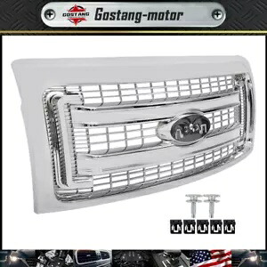 グリルバンパー交換 2009-14 フォード F150 トラック プラスチック クローム 耐久性のある新しい Grille Bumper Replacement For 2009-14 Ford F150 Truck Plastic Chrome Durable New 【並行輸入品】