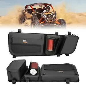 KEMIMOTO TPU UTV ドア収納袋 膝パッド付き Can Am Maverick X3 2017-2024用 KEMIMOTO TPU UTV Door Storage Bags w/Knee Pad For Can Am Maverick X3 2017-2024 【並行輸入品】