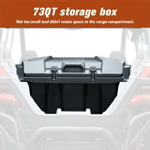 Kemimoto UTV 73 QT リアカーゴ収納ボックス Polaris RZR PRO XP /XP 4 2020-2024用 Kemimoto UTV 73 QT Rear Cargo Storage Box for Polaris RZR PRO XP /XP 4 2020-2024 【並行輸入品】