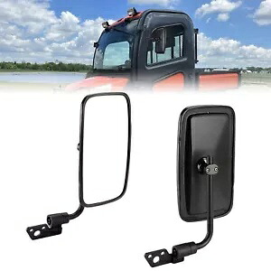 2 個トラクターリアビューサイドミラー (キャブ付き) クボタ RTV X1100C/X-1120/X-1140 用 2PCS Tractor Rear View Side Mirrors w/Cab For KUBOTA RTV X1100C/ X-1120/ X-1140 【並行輸入品】