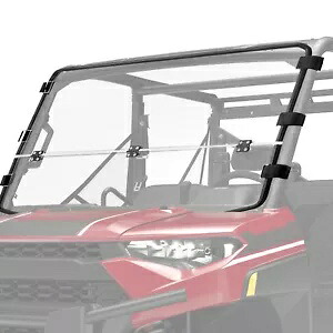 2-IN-1 フリップアップ フルフロントガラス ポラリス レンジャー 1000 /XP 1000 /クルー 2017-2025用 2-IN-1 Flip Up Full Windshield for Polaris Ranger 1000 /XP 1000 /Crew 2017-2025 【並行輸入品】