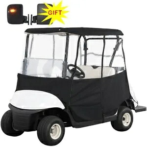 600D ゴルフカート カバー エンクロージャ プロテクター 2 人乗り クラブカー EZGO ヤマハ用 600D Golf Cart Cover Enclosure Protector 2 Passenger for Club Car EZGO YAMAHA 【並行輸入品】