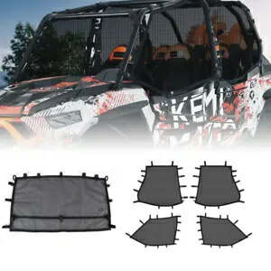 5PC リアウィンドウ + アッパードアネット Polaris RZR XP 1000 4 ドアメッシュフロントガラス用 5PC Rear Window+Upper Door Nets for Polaris RZR XP 1000 4 Door Mesh Windshield 【並行輸入品】
