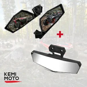 UTV 凸面センター + サイドリアビューミラーセット 2020-23 ポラリス RZR PRO XP /XP 4 用 UTV Convex Center+Side Rear View Mirror Set For 2020-23 Polaris RZR PRO XP /XP 4 【並行輸入品】