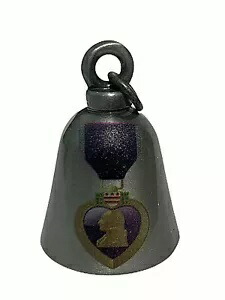 パープルハート ミリタリー ガンメタル バイク ガード ベル ハーレーダビッドソン ベル Purple Heart Military Gun Metal Motorcycle Guard Bell Harley Davidson Bell画像