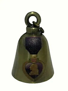 パープルハート ミリタリー ブロンズ バイク ガード ベル ハーレーダビッドソン ベル Purple Heart Military Bronze Motorcycle Guard Bell Harley Davidson Bell 【並行輸入品】画像