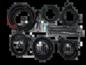 オートバイサドルバッグ 4 チャンネルアンプ配線キット、RCA ケーブル付き。ハーレー Motorcycle Saddlebag 4 channel Amplifier Wiring Kit with RCA cables. Harley 【並行輸入品】