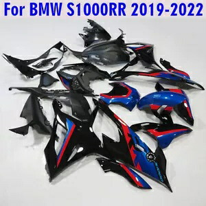 フェアリングキット BMW S1000RR 2020-2022 M1000RR 21-22 ブラック ブルー レッド 塗装済みボディ Fairing Kit for BMW S1000RR 2020-2022 M1000RR 21-22 Black Blue Red Painted Body 【並行輸入品】