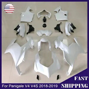 未塗装フェアリングキット Ducati Panigale V4 V4S 2018-2019 オートバイボディワーク用 Unpainted Fairing Kit For Ducati Panigale V4 V4S 2018-2019 Motorcycle Body Work 【並行輸入品】