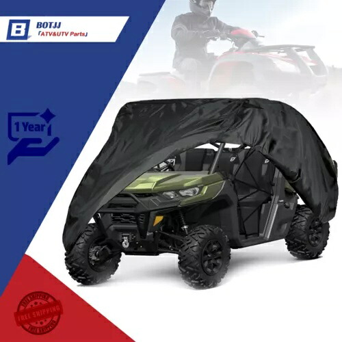 Can-Am ディフェンダー マックス HD10 ローンスター限定防水ユーティリティビークルカバー用 For Can-Am Defender Max HD10 Lone Star Limited Waterproof Utility Vehicle Cover 【並行輸入品】
