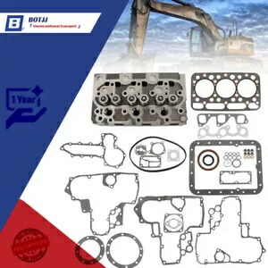 D1402 クボタ Scat Trak Bobcat 用バルブガクセットセット付き完全なシリンダーヘッド D1402 Complete Cylinder Head w/ Valves Gaksets Set for Kubota Scat Trak Bobcat 【並行輸入品】