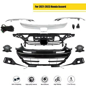 21-23 ホンダ アコード フロントバンパーグリル & トリムカバー & フォグランプベゼルに適合。 Fit For 21-23 Honda Accord Front Bumper Grille & Trim Cover & Fog Lights Bezels 【並行輸入品】 54,120円