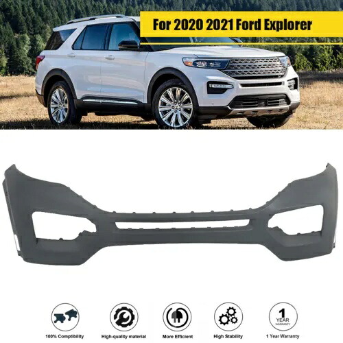 パークセンサー穴なし フロントバンパーカバー 下塗り 2020-2021 フォード エクスプローラー用 Without Park Sensor Hole Front Bumper Cover Primed For 2020-2021 Ford Explorer 【並行輸入品】