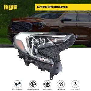 フロントヘッドライトアセンブリ 18-21 GMC テレインキセノン HID RH シングルクリアに適合 Front Headlight Assembly Fit For 18-21 GMC Terrain Xenon HID RH Single Clear 【並行輸入品】