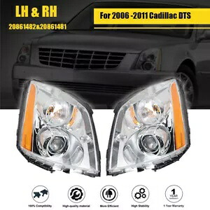 HID/キセノンヘッドライトヘッドランプドライバー+助手席側 2006 -2011 キャデラック DTS HID/Xenon Headlights Headlamps Driver+Passenger Side For 2006 -2011 Cadillac DTS 【並行輸入品】