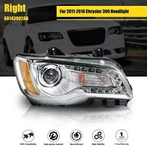 ヘッドライト交換用 2011-2014 クライスラー 300 RH クリアレンズ ハロゲンに適合 Headlights Replacement Fit For 2011-2014 Chrysler 300 RH Clear Lens Halogen 【並行輸入品】