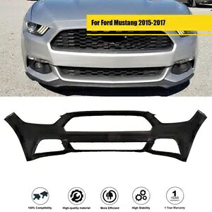 フロントバンパーカバー ブラック 下塗り フォード マスタング 2015-2017 耐久性のあるプラスチック Front Bumper Cover Black Primed For Ford Mustang 2015-2017 Durable Plastic 【並行輸入品】