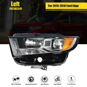 フロントヘッドライトヘッドランプ 2015-2018 フォードエッジ左側クリアレンズ LH に適合 Front Headlight Headlamp Fit For 2015-2018 Ford Edge Left Side Clear Lens LH 【並行輸入品】
