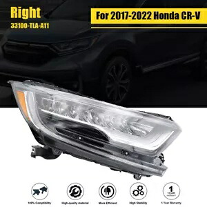 ヘッドライト ヘッドランプ 2017-2022 ホンダ CR-V 右側 LED クロームクリアレンズ Headlight Headlamp For 2017-2022 Honda CR-V Right Side LED Chrome Clear Lens 【並行輸入品】