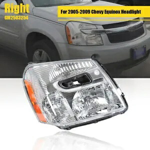 ヘッドライトヘッドランプハロゲン 2005-2009 シボレーエクイノックス右助手席側に適合 Headlight Headlamp Halogen Fit For 2005-2009 Chevy Equinox Right Passenger Side 【並行輸入品】
