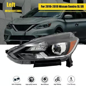 フロントヘッドライトヘッドランプ LED 2016-2019 日産セントラ SL SR 左側クリア Front Headlight Headlamp LED For 2016-2019 Nissan Sentra SL SR Left Side Clear 【並行輸入品】