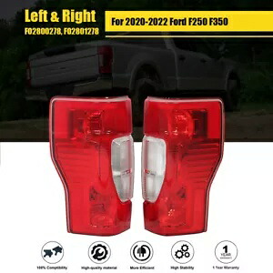 助手席+運転席側白熱テールライトランプ 2020-2022 フォード F250 F350 Passenger+Driver Side Incandescent Tail Light Lamps For 2020-2022 Ford F250 F350 【並行輸入品】