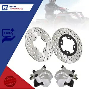 ヤマハ グリズリー 350 400 450 2007-2014 フロントブレーキキャリパー パッドブレーキローター付き For Yamaha Grizzly 350 400 450 2007-2014 Front Brake Calipers w/Pad Brake Rotors 【並行輸入品】