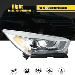 ヘッドライトアセンブリヘッドランプ 2017-2019 フォードエスケープ RH サイドクリアレンズ LED に適合 Headlight Assembly Headlamp Fit For 2017-2019 Ford Escape RH Side Clear Lens LED 【並行輸入品】