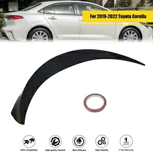 リアテールゲートミドルスポイラーウィング 2019-2022 トヨタ カローラ ハッチバック ブラック Rear Tailgate Middle Spoiler Wing For 2019-2022 Toyota Corolla Hatchback Black 【並行輸入品】
