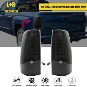 ブラック テールライト アセンブリ L+R サイド 2003-2006 シボレー シルバラード 1500 2500 クリア Black Tail Light Assembly L+R Side For 2003-2006 Chevy Silverado 1500 2500 Clear 【並行輸入品】