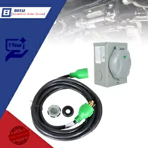 15フィート 30アンペア 4プロングジェネレーターインレットボックスと延長ケーブルコンボ NEMA L14-30P/R 15FT 30Amp 4Prong Generator Inlet Box and Extension Cable Combo NEMA L14-30P/R 【並行輸入品】