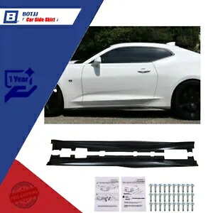 サイドスカート ロッカーパネル エクステンション シボレー カマロ SS RS GEN6 2016-2020 2個 Side Skirts Rocker Panels Extension for Chevy Camaro SS RS GEN6 2016-2020 2pc 【並行輸入品】