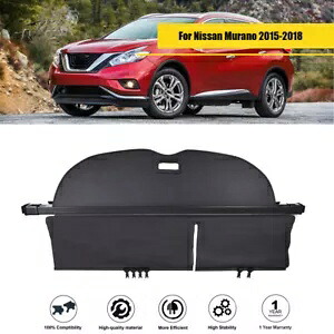 格納式カーゴカバー トランクセキュリティシールド 2015 2016-2018 日産ムラーノ用 Retractable Cargo Cover Trunk Security Shield For 2015 2016-2018 Nissan Murano 【並行輸入品】