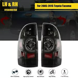 LED リア右 + 左 2005-2015 トヨタ タコマ テール ブレーキ ライト ランプ ブラック LED Rear Right + Left For 2005-2015 Toyota Tacoma Tail Brake Lights Lamps Black 【並行輸入品】