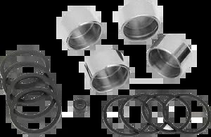 08-17 ハーレー ファット ボブ FXDF DRAG SPECIALTIES フロント キャリパー リビルドキット ソフテイル用 08-17 for Harley Fat Bob FXDF DRAG SPECIALTIES Front Caliper Rebuild Kit Softail 【並行輸入品】