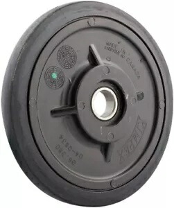 KIMPEX アイドラーホイール ベアリング付き 6004-2RS ブラック グループ 15 6.38 インチ外径 x 20 mm 内径 KIMPEX Idler Wheel with Bearing 6004-2RS Black Group 15 6.38\\\