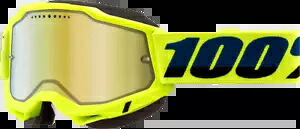 100% Accuri 2 スノー ゴーグル フルオ イエロー - ゴールド ミラー 100% Accuri 2 Snow Goggles Fluo Yellow - Gold Mirror 【並行輸入品】