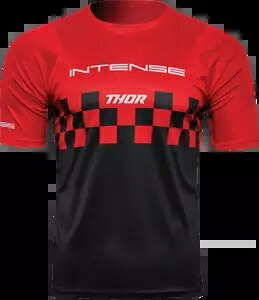 THOR インテンス チェック ジャージ レッド/ブラック XS インテンス チェック ジャージ THOR Intense Chex Jersey Red/Black XS Intense Chex Jersey 【並行輸入品】