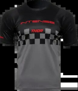 THOR インテンス チェック ジャージ ブラック/グレー スモール インテンス チェック ジャージ THOR Intense Chex Jersey Black/Gray Small Intense Chex Jersey 【並行輸入品】