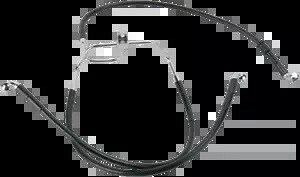08-17 ハーレー FXDF DS 拡張フロント ブレーキ ライン +6 下部/上部 ABSなし 08-17 for Harley FXDF DS Extended Front Brake Line +6 Lower/Upper W/O ABS 【並行輸入品】