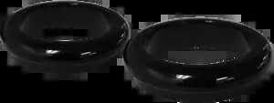 2008-2017 ハーレーファットボブ FXDF フォークダストカバー 49 mm グロスブラックパウダーコート 2008-2017 for Harley Fat Bob FXDF Fork Dust Covers 49 mm Gloss Black Powder Coat 【並行輸入品】