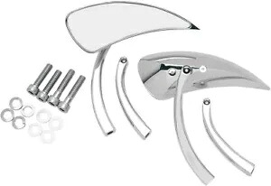 DRAG SPECIALTIES ティアドロップミラー 2 ステム ティアドロップミラー DRAG SPECIALTIES Teardrop Mirror 2 Stems Teardrop Mirrors 【並行輸入品】