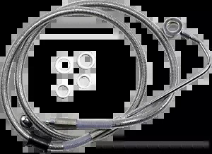 15-17 ハーレー FLSTC ドラッグスペック拡張フロントブレーキライン +4 アッパー ABS付き 15-17 for Harley FLSTC Drag Spec Extended Front Brake Line +4 Upper W/ ABS 【並行輸入品】
