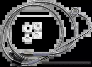 15-17 ハーレー FLSTC ドラッグスペック拡張フロントブレーキライン +4 アッパー ABS付き 15-17 for Harley FLSTC Drag Spec Extended Front Brake Line +4 Upper W/ ABS 【並行輸入品】