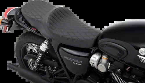 2001-2017 トライアンフ ボンネビル T100 Z1R 低 TR シート ダイヤモンドブラック 低 TR シート 2001-2017 for Triumph Bonneville T100 Z1R Low TR Seat Diamond Black Low TR Seat 【並行輸入品】