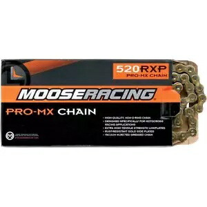 MOOSE Racing 520 RXP Pro-MX チェーン ゴールド 110リンク M574-00-110 MOOSE RACING 520 RXP Pro-MX Chain Gold 110 Links M574-00-110 【並行輸入品】